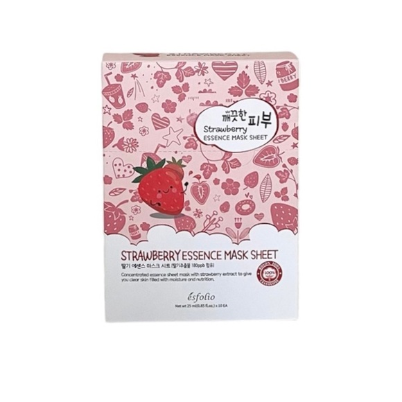 Esfolio Other - Esfolio Strawberry Essence Face Mask Sheet Moisturizing Facial Treatment